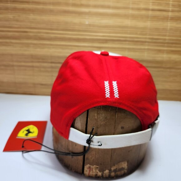 Scuderia Ferrari Hat Cap Kids Red White Official Licenced One Size Spell Out New - Picture 5 of 11